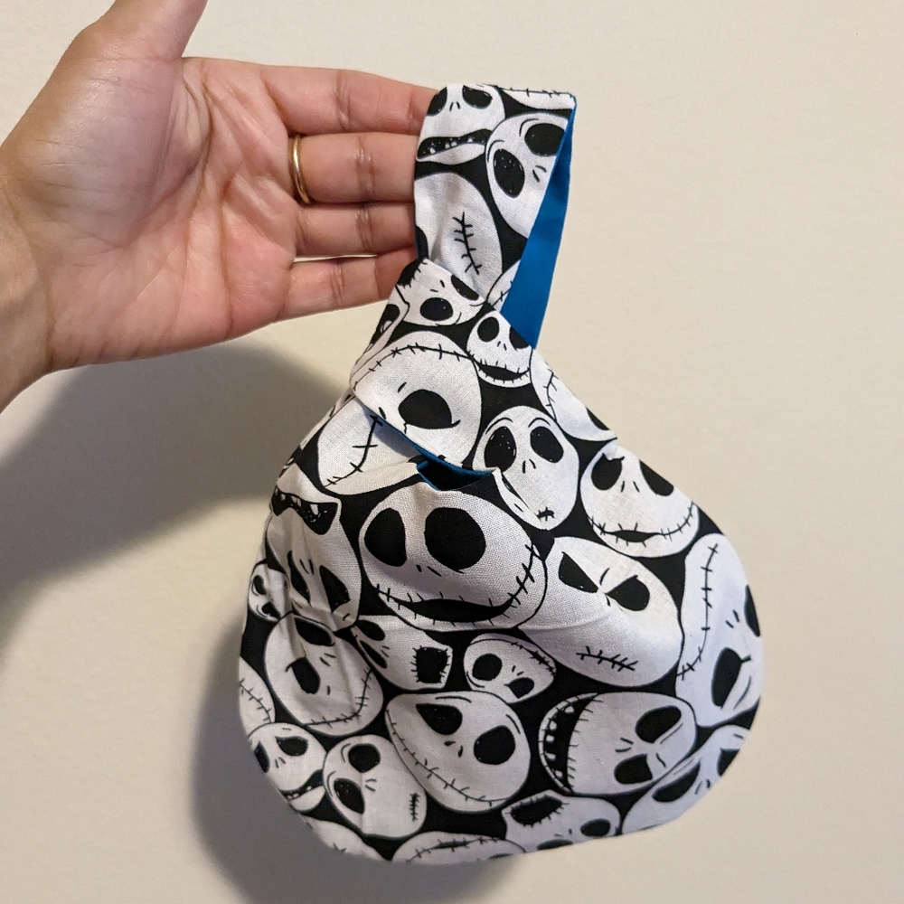 Jack Skellington Japanese Mini Knot Bag